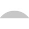 Ekena Millwork Segment Arch 4 Spoke Architectural Grade PVC Pediment, 70"W x 18-1/2"H x 2"P PEDPS070X185SEG04 - alternate 2